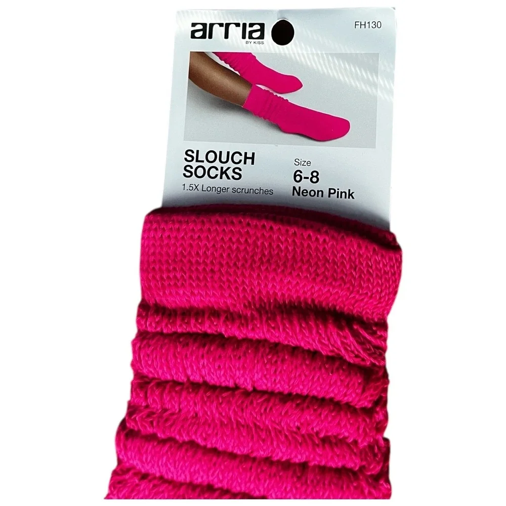 Arria Slouch 3 Pack Socks Bundle Spandex Fit Aerobics Retro Y2K Gift Shoe Sz 6-8